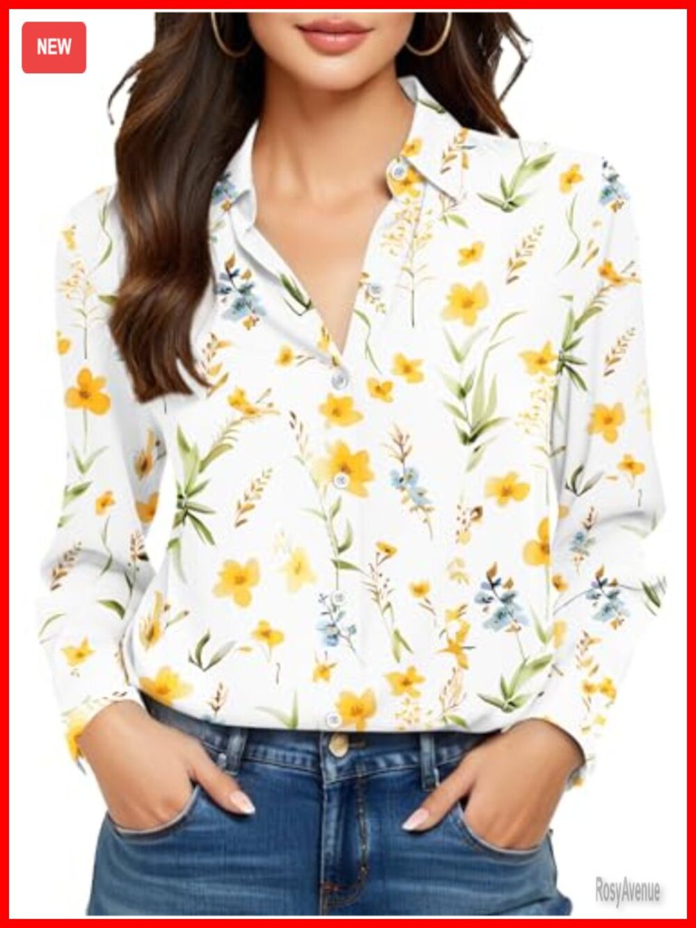 Wrinkle-Free Button Down Long Sleeve Dress Shirt Silk Blend Work Blouse
